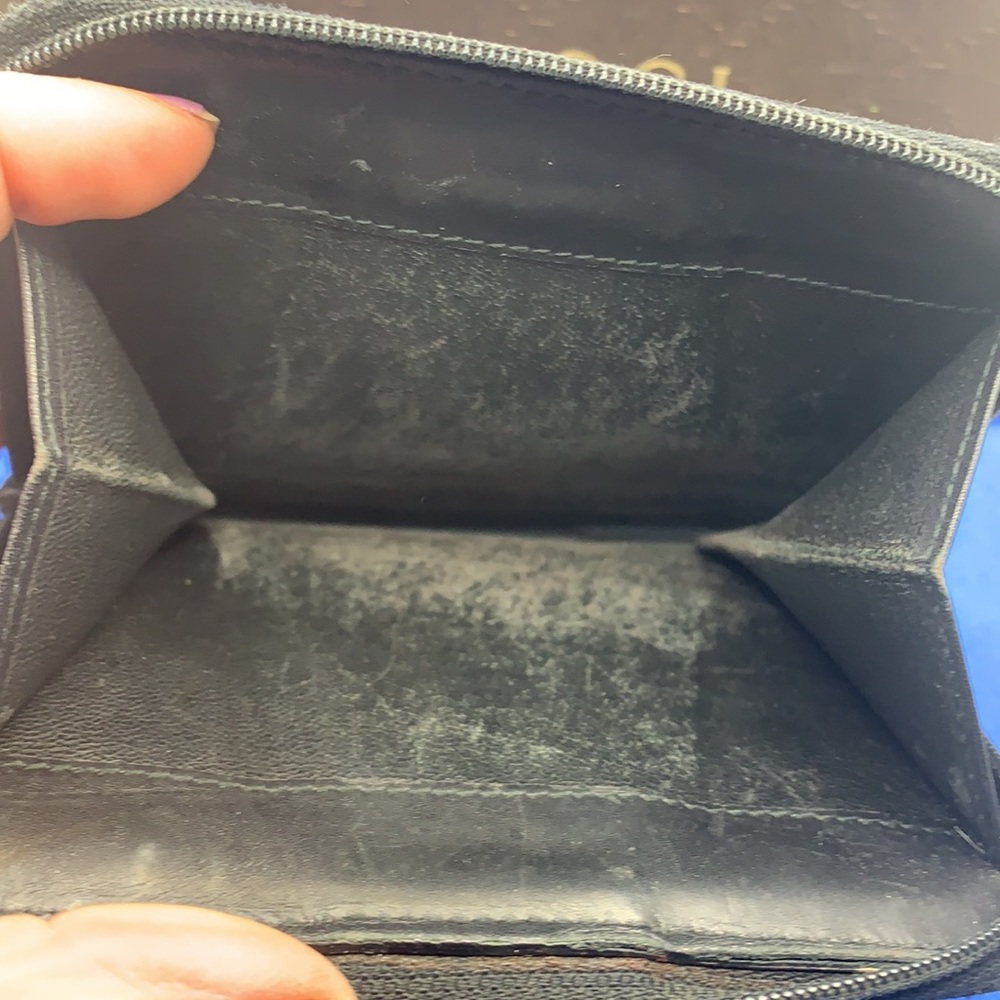 Vintage Gucci leather & canvas zippered wallet‎ - Picture 6 of 9